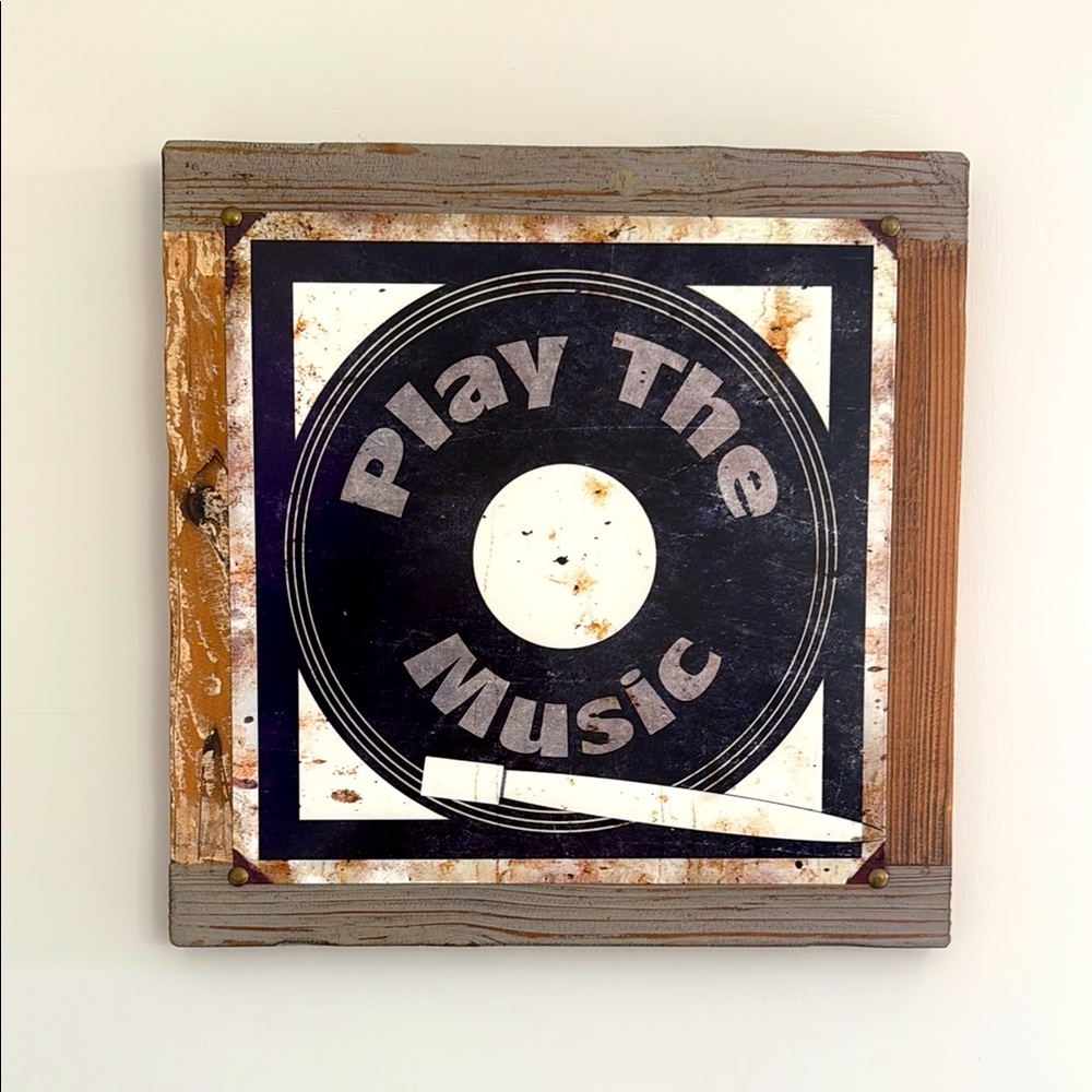 ❤️ SOLD❤️ Rustic Black and Brown Wall Art Decor
